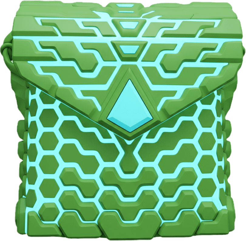REEF-SIGNAL — Electric Turquoise / Ocean Blue — 3D printed sculptural bag by Variable Objects